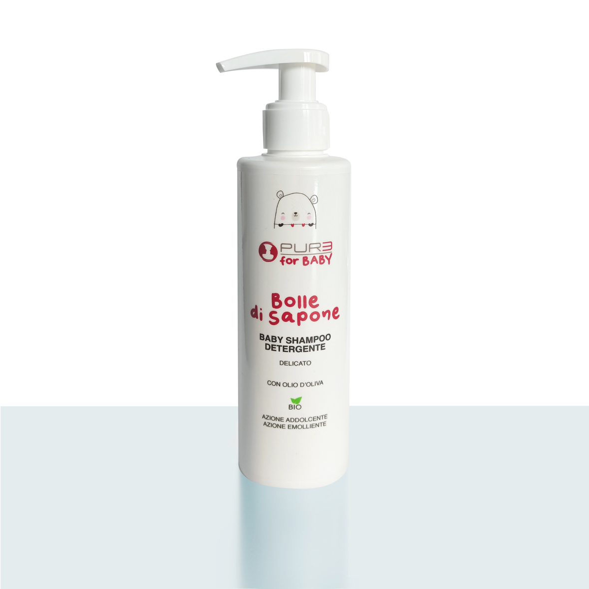 BOLLE DI SAPONE - BABY SHAMPOO DETERGENTE - PURE