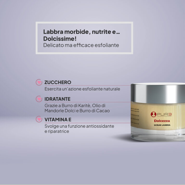 Dettagli Dolcezza Scrub Labbra di Pure Italia